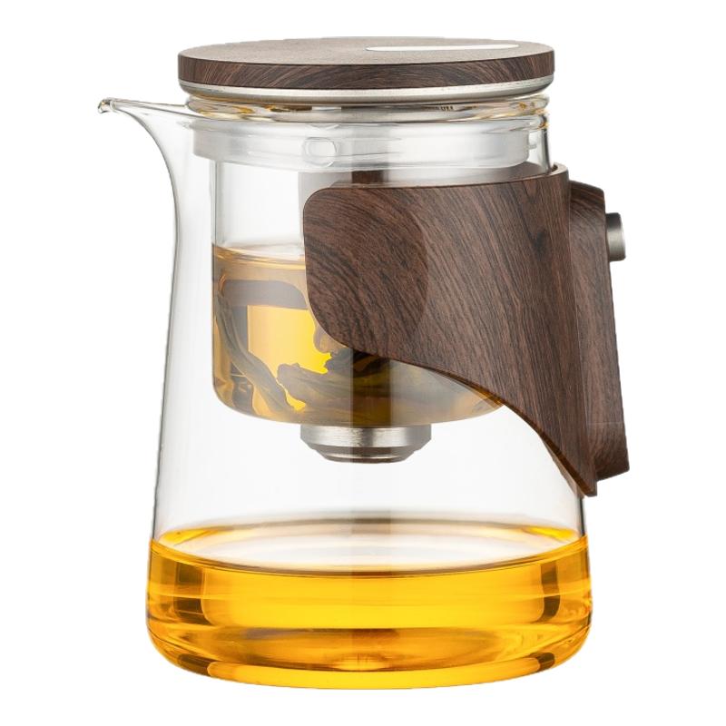 旅行茶具套装磁吸玻璃飘逸杯茶壶