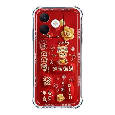 适用OPPOK13x中国风新年红手机壳