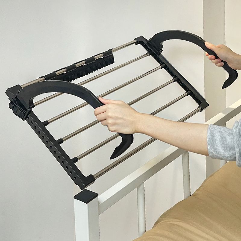 宿舍衣架延伸床尾衣物收纳挂架寝室床边床上放衣服神器上铺置物架