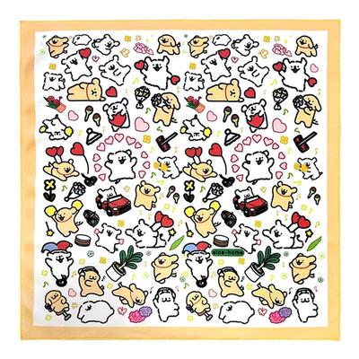 ALOE-HOME线条小狗简约电脑相机百贴布平板镜头化妆品收纳百折布