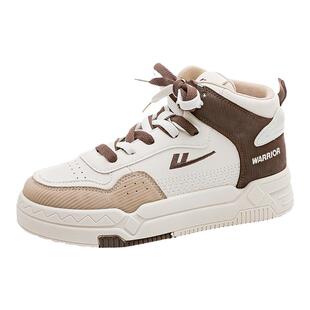 回力女鞋高帮鞋女2025新款秋季加绒加厚二棉鞋厚底运动板鞋子女款