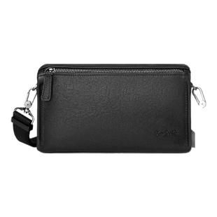 【真皮】皮尔卡丹男士单肩包商务简约男款斜挎包头层牛皮新款背包