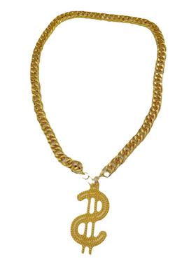 欧美夸张道具合金元宝表演链子