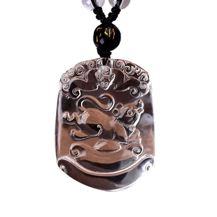 白水晶十二生肖挂件吊坠鼠龙虎兔龙蛇马羊猴鸡狗猪男女款礼物项链