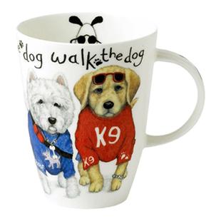 Roy Kirkham罗伊柯卡姆时尚小狗骨瓷属相马克杯办公家用水杯礼物