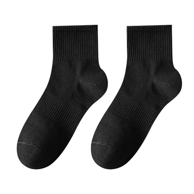 10A抗菌纯棉纱线防臭运动棉袜