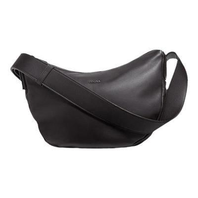 ZEGNA杰尼亚小号深棕色斜挎包