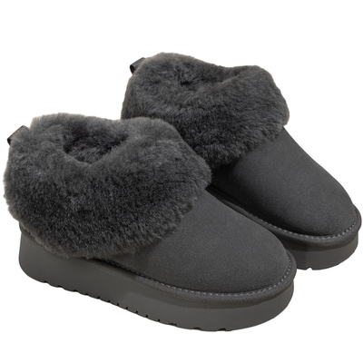 XUELUOWEI冬季灰色雪地靴小个子