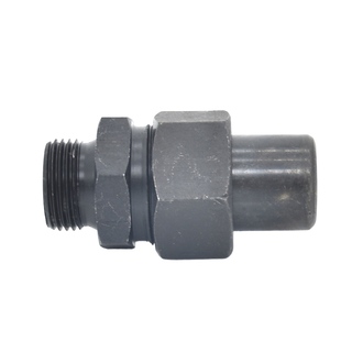 液压焊接式直通接头高压碳钢公制外螺纹焊接钢铁管油管活接JB966