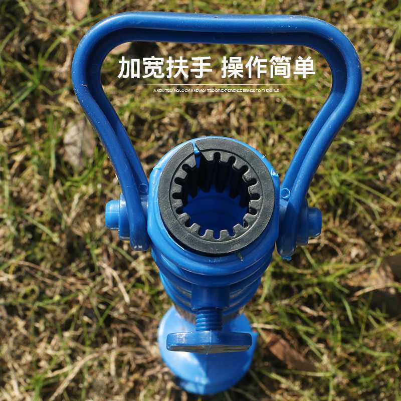 新款直销沙滩伞雨伞底坐固定塑料广告伞太阳伞专用螺旋伞叉地插