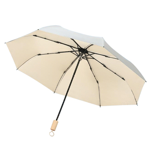 双层雨伞遮阳伞晴雨钛银黑胶两用手动折叠加大加厚加固女士防晒