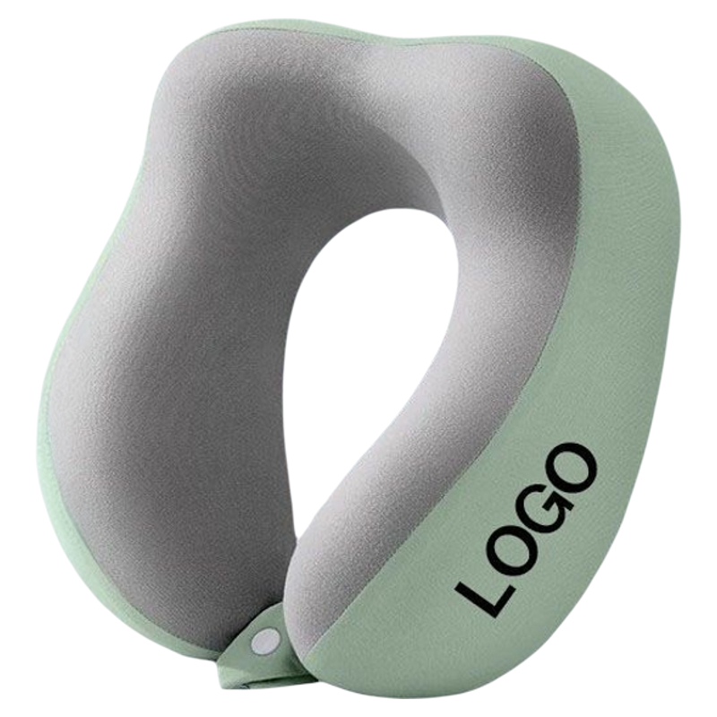 牛奶丝记忆棉U型枕定制LOGO冰凉学生午休记忆脖枕午睡便携护颈枕