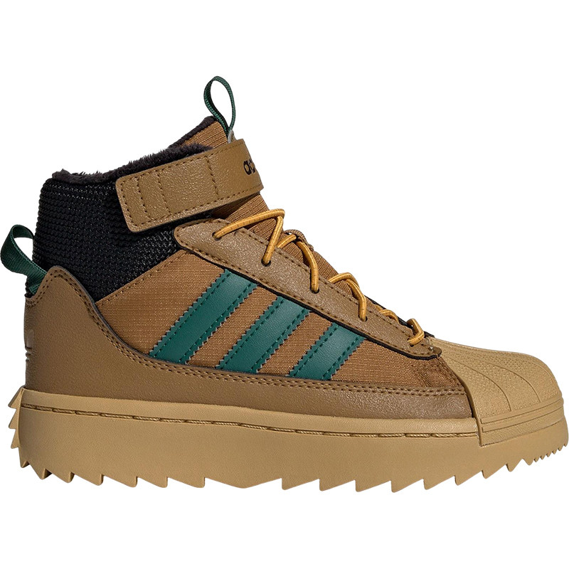 Adidas/阿迪达斯正品2025秋季款小童日常高帮贝壳头运动鞋JQ0343