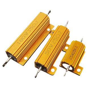 1R 2R 3R 4R 5R 6R 8R 10R RX24分频黄金铝壳电阻器100W 25W 50W