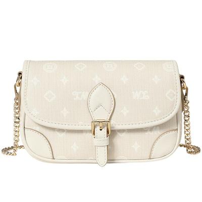 天美意老花链条包女小包