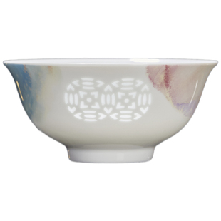 古镇陶瓷 景德镇高温玲珑瓷器餐具套装礼盒 碗碟套装 流光溢彩