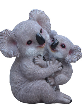 户外园林雕塑仿真动物考拉庭院景观花园装饰公园布置落地树脂摆件