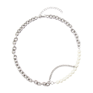 Ravenous珍珠钛钢项链男女情侣项链嘻哈街头潮牌简约ins