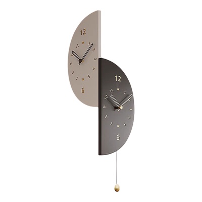 2026年新款奶油风双面转角挂钟