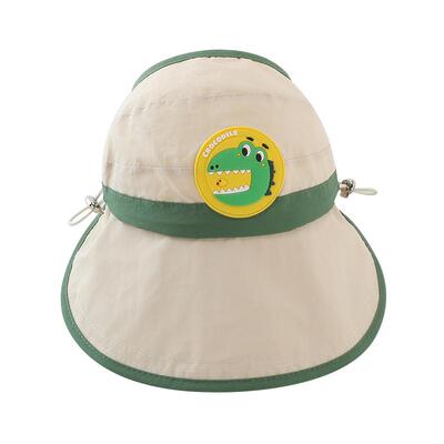 儿童夏季透气速干大檐空顶防晒帽
