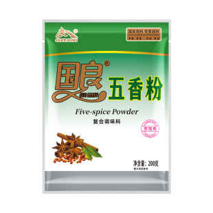 国良五香粉200克炒菜烧烤撒料增香肠拌馅料炖卤菜调味粉家用实惠