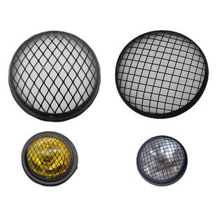 适用小牛电动车复古改装大灯玻璃灯罩摩托车GN前照灯网格栏栅灯罩