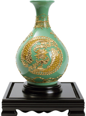 年年有余玉壶春创意博古架工艺品