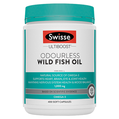 斯维诗无腥味野生鱼油400粒