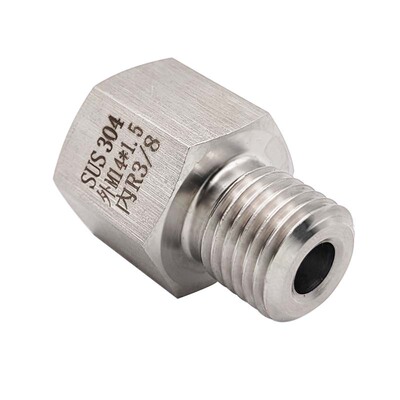 内丝R3/8-外丝M14X1.5螺纹转接头