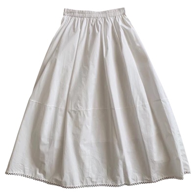 韩系温柔风白色花边半裙女2026春