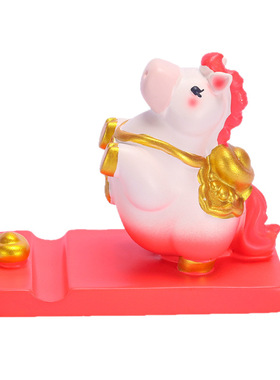 马年手机支架马上来财吉祥物可爱