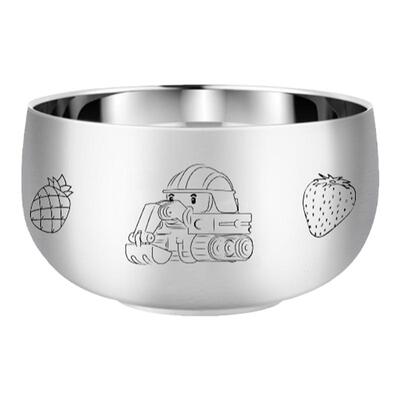 316食品级不锈钢碗儿童中式