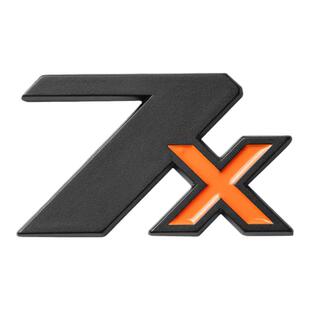 适用极氪7X/001/007/X/009车标贴金属运动黑化车尾标个性FR标用品