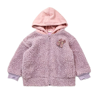 日单尾货 白菜价清货 实用好穿拉链帽衫 女童春秋毛绒绒外套上衣