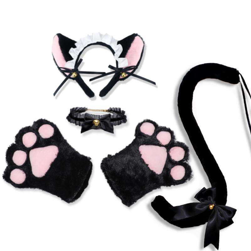 猫耳网红发箍猫爪手掌尾巴道具cosplay可爱发饰兔耳装发箍女圣诞