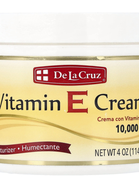 De La Cruz,Vitamin E Cream, Moisturizer, 2.6 oz (74 g)