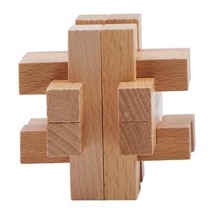 孔明锁鲁班锁全套智力解环成人小学生九连环儿童益智玩具男孩12岁