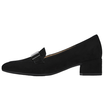 时尚反绒粗跟优雅单鞋