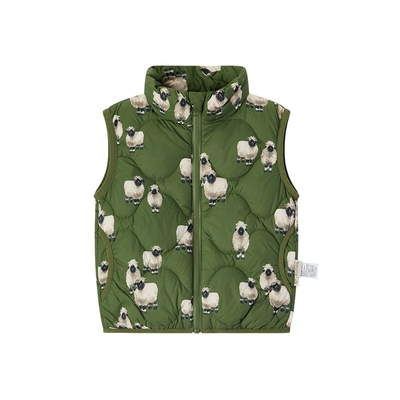 Milkbarn儿童轻薄拉链羽绒马甲