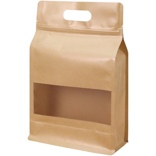 加厚牛皮纸红糖包装袋食品铝箔自立手提袋手工红糖古法黑糖密封袋