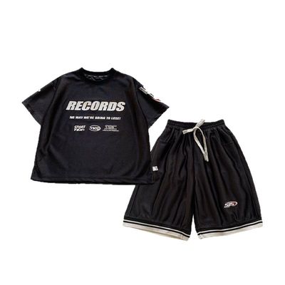 儿童短袖套装篮球服夏