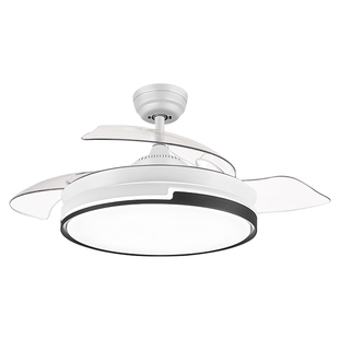 隐形风扇灯客厅餐厅家用一体吊扇灯2025新款卧室吸顶电扇灯遥控