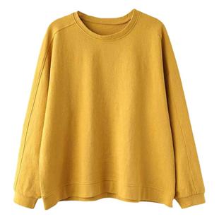 做衣服纸样图1412长袖大码宽松t恤女样板春秋打底衫上衣裁剪图diy