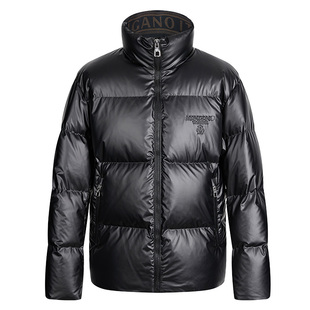 Mangano曼加龙 立领休闲黑色羽绒服男款冬季加厚保暖外套90白鸭绒