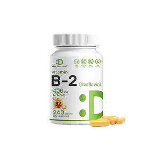 【自营】DEAL SUPPLEMENT 维生素B2胶囊核黄素高含量400mg 240粒