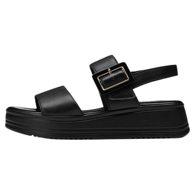 一字式扣带魔术贴时尚凉鞋