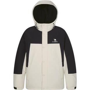 骆驼男装棉衣男冬季2025摇粒绒加厚夹棉保暖夹克工装棉服外套