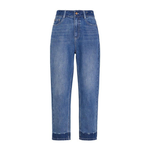 婉甸2025矿洗蓝丹宁长裤百搭风牛仔裤1241X07XS4YX