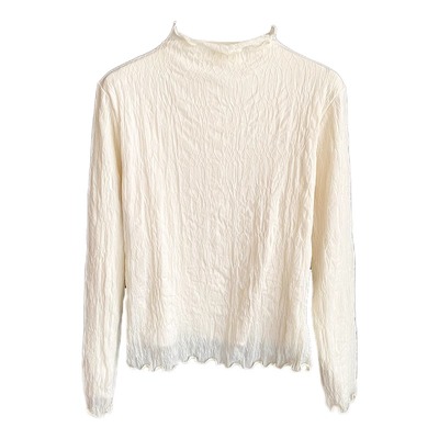 秋冬加绒蕾丝打底衫女新款大码