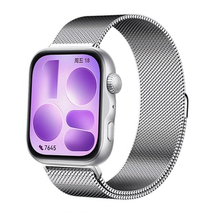 适用华为FIT5表带watchfit4/3手表女款专用米兰尼斯磁吸运动腕带智能新款fit5pro夏季透气男女生高级感手表链